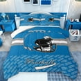 thumbnail image 1 of Homewish Kids Rugby Helmet Bedding Comforter Set,Football Sport Twin Comforter Sets,Blue White Bedding Set For Teens,Ultra Soft Home Decor Reversible,2pcs, 1 of 8