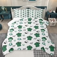 thumbnail image 1 of Homewish Kids Sport Game Queen Comforter Set,Golf Ball Lover Bedding Sets,Green White Bedding Comforter Set For Boys Teens,Microfiber Bedroom Decor Reversible,3pcs, 1 of 8