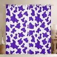 thumbnail image 1 of Homewish Kids Teens Abstract Cattle Print Blackout Curtains Set of 2 (52x84 Each),Purple White Window Curtains,Animal Cow Curtains and Drapes,Microfiber Bedroom Decor, 1 of 6