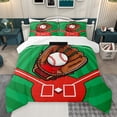 thumbnail image 1 of Homewish Kids Teens Baseball Bedding Comforter Set 2pcs,Sport Gamer Twin Comforter Sets Microfiber,Abstract Geometric Stripes Breathable Bedding Set,Breathable Home Decor,Reversible, 1 of 8