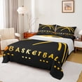 thumbnail image 1 of Homewish Kids Teens Basketball Print 4pcs Bed Sheets,Sport Theme King Sheets,Ball Gamer Super Cozy Sheet Set,Microfiber Bedroom Decor, 1 of 7