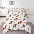 thumbnail image 1 of Homewish Kids Teens Cartoon Dachshund Bedding Comforter Set 2pcs,Merry Christmas Twin Comforter Sets Microfiber,Polka Dots Breathable Bedding Set,Microfiber Bedroom Decor,Reversible, 1 of 8