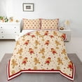 thumbnail image 1 of Homewish Kids Teens Cartoon Gingerbread Man 3 Pieces Queen Comforter Set,Happy Xmas Ultra Soft Bedding Sets,Christmas Festival Bedding Comforter Set,Luxury Bedroom Decor,Reversible, 1 of 8