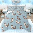 thumbnail image 1 of Homewish Kids Teens Cute Otter Full Size Comforter Sets 3-Piece,Cartoon Animal Bedding Comforter Set,Kawaii Wildlife Lightweight Bedding Sets,Microfiber Bedroom Decor,Reversible, 1 of 8