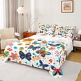 thumbnail image 1 of Homewish Kids Teens Flying Butterflies 4pcs Bed Sheets,Groovy Flowers King Sheets,Dreamy Princess Super Cozy Sheet Set,Ultra Soft Home Decor, 1 of 7