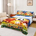 thumbnail image 1 of Homewish Kids Teens Football Soccer Basketball Baseball Print Twin Sheet Sets 3pcs,Sport Theme Twin Fitted Sheet Microfiber,Ball Gamer Breathable Flat Sheet,Microfiber Bedroom Decor, 1 of 7