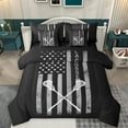 thumbnail image 1 of Homewish Lacrosse Game 7-Piece Twin Bedding Sets,Sport Theme Bedding Comforter Set,Gray Black Sheet Sets For Boys Kids,Breathable Home Decor Reversible, 1 of 8