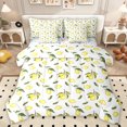 thumbnail image 1 of Homewish Lemon 7 Pieces Bedding Comforter Set,Fruit Theme Full Bedding Set,Yellow White Green Fitted Sheet Flat Sheet For Kids,Breathable Home Decor Reversible, 1 of 8
