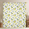 thumbnail image 1 of Homewish Lemon Blackout Curtains Set of 2 (52x84 Each),Fruit Theme Window Curtains,Yellow White Green Curtains and Drapes For Kids,Breathable Home Decor, 1 of 6