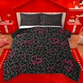thumbnail image 1 of Homewish Leopard Cheetah Print Bedding Comforter Set 2pcs for Teens Female Men,Abstract Geometric Twin Comforter Sets Microfiber,Pink Love Heart Print Breathable Bedding Set,Breathable Home Decor, 1 of 8
