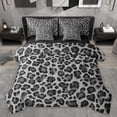 thumbnail image 1 of Homewish Leopard Cheetah Print Bedding Comforter Set 7-Piece for Kids Children Teens,Abstract Geometric King Bedding Sets,Jungle Animal Print Ultra Soft Bed Sheets,Super Cozy Room Decor,Reversible, 1 of 8