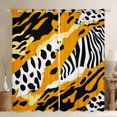 thumbnail image 1 of Homewish Leopard Cheetah Print Blackout Curtains Set of 2 (52x84 Each) for Adult, Orange Polkadots Art Window Curtains, Fashion Wildlife Curtains and Drapes, Window Curtains Bedroom Decor, 1 of 6