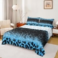 thumbnail image 1 of Homewish Leopard Print 4 Pieces Queen Sheet Sets For Children Teens Female Girls,Bling Glitter Ultra Soft Flat Sheet,Dreamy Princess Queen Fitted Sheet,Super Cozy Room Decor, 1 of 7