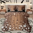 thumbnail image 1 of Homewish Leopard Print Bedding Comforter Set 7pcs for Female Men Adults,Bling Glitter Queen Bedding Sets Super Cozy,Sparkling Crystal Queen Sheet Sets,Breathable Home Decor,Reversible, 1 of 8