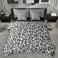 thumbnail image 1 of Homewish Leopard Print Bedding Comforter Set 7pcs for Teens Boys Girls,Animal Print Queen Bedding Sets Super Cozy,Black Grey Queen Sheet Sets,Luxury Bedroom Decor,Reversible, 1 of 8