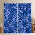 thumbnail image 1 of Homewish Leopard Print Blackout Curtains Set of 2 (52x84 Each), Blue Cheetah Print Curtain, 1 of 5