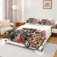 thumbnail image 1 of Homewish Leopard Print High Heel Bed Sheets, Female Modern Fashion King Sheets, Chic Bowknot Bag Sheet Set, Breathable Home Decor, 4-Piece, 1 of 7