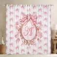 thumbnail image 1 of Homewish Letter A Monogrammed Curtains Pack of 2 (42x84 Each),Cute Bowtie Ribbon Curtains Blackout,Girls Bow Tie Bedroom Curtains For Princess Kids,Microfiber Room Decorative, 1 of 6