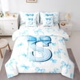 thumbnail image 1 of Homewish Letter Monogrammed S 7-Piece Twin Bedding Sets For Kids Children Teens,Kawaii Ribbon Bowtie Bedding Comforter Set,Dreamy Princess Breathable Sheet Sets,Super Cozy Room Decor,Reversible, 1 of 8
