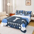 thumbnail image 1 of Homewish Letter Monogrammed T 4 Pieces Queen Sheet Sets For Teens Boys Girls,Geometric Honeycomb Hexagon Ultra Soft Flat Sheet,Abstract Retro Vintage Queen Fitted Sheet,Luxury Bedroom Decor, 1 of 7