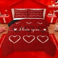 thumbnail image 1 of Homewish Love Heart Print Full Size Comforter Sets 3-Piece for Kids Teens Girls,Romantic Lover Couple Bedding Comforter Set,Happy Valentine Lightweight Bedding Sets,Microfiber Bedroom Decor, 1 of 8