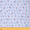thumbnail image 1 of Homewish Lovely Bow Knot Fabric by the Yard 1 Yard,Princess Bowtie Home Decor Fabric by the Yard,Blue Rose Sewing Fabric For Teens,Luxury Bedroom Decor, 1 of 6