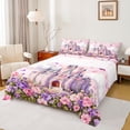 thumbnail image 1 of Homewish Luxury Princess Castle Twin Sheet Sets,Brauty Flower Floral Twin Fitted Sheet,Fairy Tale Theme Flat Sheet For Girrl Kids,Breathable Home Decor,3pcs, 1 of 7