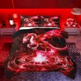thumbnail image 1 of Homewish Magic Animal Dragon Queen Comforter Set,Retro Western Fantasy Bedding Sets,Black Red Bedding Comforter Set For Kids,Breathable Home Decor Reversible,3pcs, 1 of 8