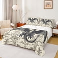 thumbnail image 1 of Homewish Magic Dragon Kids Twin Sheet Sets, Retro Damask Flower Print Twin Fitted Sheet, Cartoon Hippie Animal Flat Sheet, Ultra Soft Bedroom Decor, 3 Pieces, 1 of 7