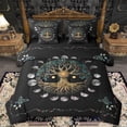 thumbnail image 1 of Homewish Magic Life Tree Bedding Comforter Set 7 Pieces, Rustic Mystic Moon Sun Full Bedding Set, Teens Adult Men Women Reversible Fitted Sheet Flat Sheet, Breathable Home Decor, 1 of 7