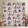 thumbnail image 1 of Homewish Magic Reindeer Moose Black Out Curtains, Christmas Tree Flower Curtains Pack of 2 (42x63 Each), Farmhouse Lake House Bedroom Curtains, Black Out Curtains Room Decor, 1 of 6