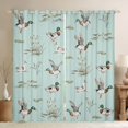 thumbnail image 1 of Homewish Mallard Duck Curtains Pack of 2 (42x84 Each),Retro Rustic Plant Curtains Blackout,Blue Gray Bedroom Curtains For Teens,Super Cozy Room Decor, 1 of 6
