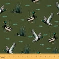 thumbnail image 1 of Homewish Mallard Duck Fabric by the Yard 2 Yard,Rustic Farmhouse Cabin Room Decor Fabric by the Yard,Green White Fabric for Sewing For Boys Kids,Super Cozy Room Decor, 1 of 6