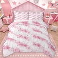 thumbnail image 1 of Homewish Marble Watercolor Boy Girl 3-Piece Full Size Comforter Sets,Marbling Stone Pattern Bedding Comforter Set,Abstract Gradient Lightweight Bedding Sets,Super Cozy Room Decor,Reversible, 1 of 8