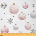 thumbnail image 1 of Homewish Merry Christmas Kids Fabric by the Yard 2 Yards, Dreamy Cartoon Xmas Ball Sewing Fabric, Grey Winter Snowflake Fabric for Sewing, Lightweight Room Decor, 1 of 6