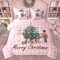thumbnail image 1 of Homewish Merry Xmas 7-Piece Twin Bedding Sets,Rustic Western Nutcracker Bedding Comforter Set,Cartoon Christmas Tree Sheet Sets For Girl Kids,Microfiber Bedroom Decor Reversible, 1 of 8