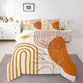 thumbnail image 1 of Homewish Mid Century Geometric 2pcs Bedding Comforter Set for Teens Boys Girls,Minimalist Stripes Twin Comforter Sets,Vintage Aesthetic Breathable Bedding Set,Lightweight Room Decor,Reversible, 1 of 8