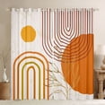 thumbnail image 1 of Homewish Mid Century Geometric Black Out Curtains for Teens Boys Girls,Minimalist Stripes Curtains Pack of 2 (42x63 Each),Vintage Aesthetic Bedroom Curtains,Lightweight Room Decor, 1 of 6