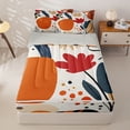thumbnail image 1 of Homewish Modern Abstract Aesthetic Zipper Twin Comforter Sets with Fitted Sheet and 2 Pillowcases,Colorful Flowers Zipper Bedding Set For Men Women,Reversible,4-Piece, 1 of 7
