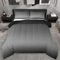 thumbnail image 1 of Homewish Modern Abstract Art Queen Comforter Set,Minimalist Theme Bedding Sets,Gray Black Ombre Bedding Comforter Set For Girls Kids,Ultra Soft Home Decor Reversible,3-Piece, 1 of 8