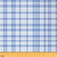 thumbnail image 1 of Homewish Modern Abstract Geometric Fabric by the Yard 1 Yard,Minimalism Grid Checkered Home Decor Fabric by the Yard,Sku Blue Plaid Sewing Fabric For Teens,Luxury Bedroom Decor, 1 of 6