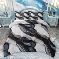 thumbnail image 1 of Homewish Modern Fashion Marble Full Size Comforter Sets, Grey Navy Marbling Abstract Bedding Comforter Set, Teens Adult Men Female Reversible Bedding Sets, Luxury Bedroom Decor, 3 Pieces, 1 of 8