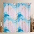 thumbnail image 1 of Homewish Modern Fluid Art Blackout Curtains Set of 2 (52x84 Each),Abstract Splatter Ink Window Curtains,Blue Pink Curtains and Drapes For Men Women,Ultra Soft Home Decor, 1 of 6