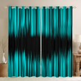 thumbnail image 1 of Homewish Modern Geometric Stripe Curtains Pack of 2 (42x84 Each).Abstract Waves Lines Curtains Blackout,Black Cyan Bedroom Curtains For Boys Kids,Microfiber Bedroom Decor, 1 of 6