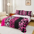 thumbnail image 1 of Homewish Modern Polkadots Teens Full Size Sheets, Hot Pink Fashion Bed Sheets, Leopard Cheetah Print Sheet Sets, Luxury Bedroom Decor, 4pcs, 1 of 7