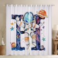 thumbnail image 1 of Homewish Monogrammed H Theme Blackout Curtains Set of 2 (52x84 Each),Planet Stars Pattern Window Curtains,Multicolor Splash Ink Curtains and Drapes For Girl Teens,Ultra Soft Bedroom Decor, 1 of 6