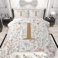 thumbnail image 1 of Homewish Monogrammed T Theme Bedding Comforter Set,Rustic Flower Floral Twin Comforter Sets,Cartoon Daisy Bedding Set For Girl Teens,Ultra Soft Bedroom Decor Reversible,2-Piece, 1 of 8