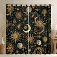 thumbnail image 1 of Homewish Moon Sun Black Out Curtains for Teens Adults Female Men,Bohemian Theme Curtains Pack of 2 (42x63 Each),Starry Sky Bedroom Curtains,Ultra Soft Home Decor, 1 of 6