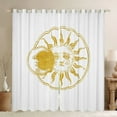 thumbnail image 1 of Homewish Moon Sun Curtains Pack of 2 (42x84 Each) for Teens Adults Female Men,Bohemian Theme Curtains Blackout,Exotic Style Bedroom Curtains,Ultra Soft Home Decor, 1 of 6
