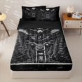 thumbnail image 1 of Homewish Motorcycle Zipper Twin Comforter Sets with Fitted Sheet and 2 Pillowcases,American Eagle Animals Zipper Bedding Set For Bots Adults,Reversible,4 Pieces, 1 of 7